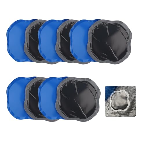 10PCS 4.95×4.95" Tire Patch Kit,Thick Rubber Tire Patches Heavy Duty for Punctures and Cracks,Universal Tires Repair Patch as Tires Repair Kit for Most Cars/Trucks/SUVs