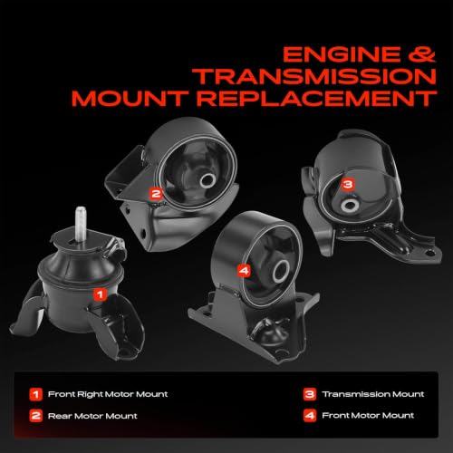 A-Premium Engine Motor Mount and Transmission Mount Kit, Set of 4