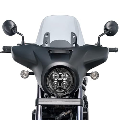 Motorcycle Headlight Fairing Cowl Windscreen for Rebel CMX 1100 2021-2026 - color: Light Smoke+Matte Black
