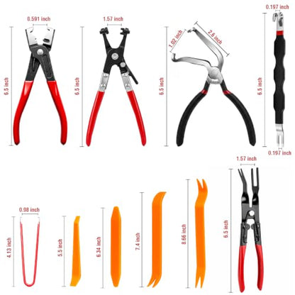 13-Piece Electrical Disconnect Pliers Kit for Cars - size: 13Pcs