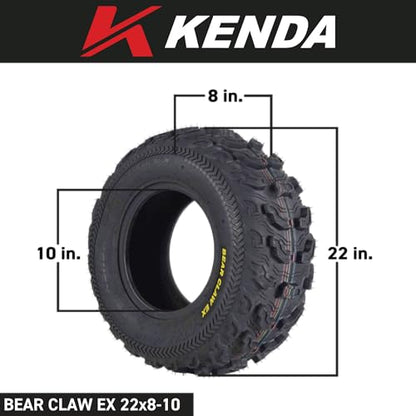 Kenda Bearclaw EX K573-22x8-10 Front ATV/UTV Tire - 6-Ply - 22x8x10 - size: 22x8-10