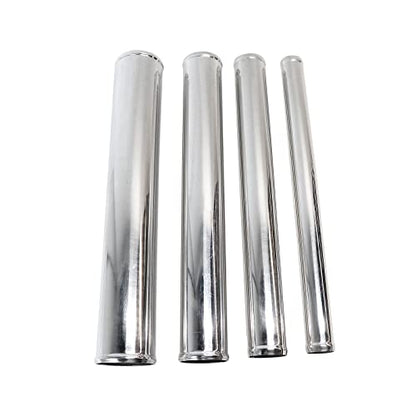 Straight Aluminum Pipe Polished, OD 3" (76mm), Length 18.00" (457mm) Intake Tube Tubing Universal Seamless Round Intercooler Piping - size: OD: 3" (76mm)