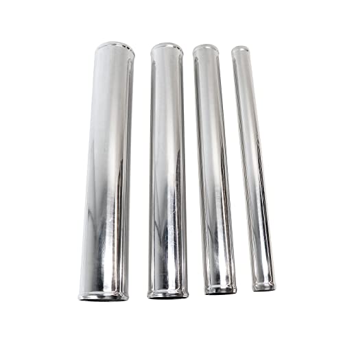 Straight Aluminum Pipe Polished, OD 2.5" (63mm), Length 18.00" (457mm) Intake Tube Tubing Universal Seamless Round Intercooler Piping - size: OD: 2.5" (63mm)