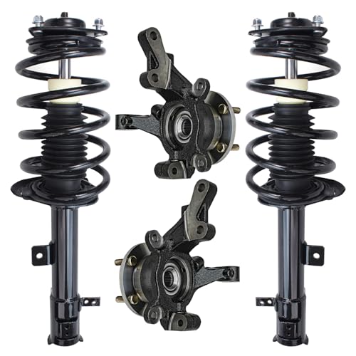 Detroit Axle - Front Steering Knuckles and Wheel Hub Bearings Struts w/Coil - size: 4QU47790/ Big strut kit