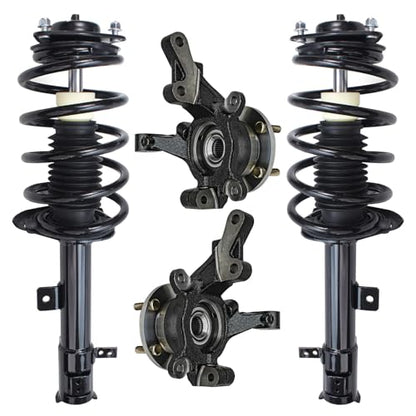 Detroit Axle - Front Steering Knuckles and Wheel Hub Bearings Struts w/Coil - size: 4QU47790/ Big strut kit