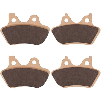 LOCOPOW Sintered Brake Pads Front and Rear for Harley Davidson Softail, Heritage Classic, Fat Boy, Dyna Electra Glide,Sportster XLH883R/2000 2001 2002 2003 2004 2005 2006 2007