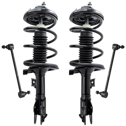 Detroit Axle - Front Struts Sway Bar Links for 2008-2011 Mitsubishi Lancer - size: 4QS54595/Sway Kit