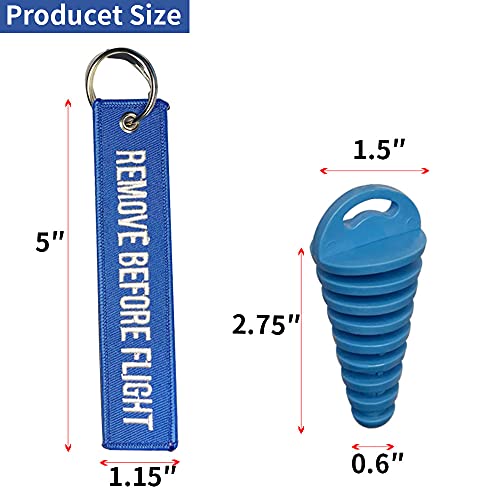 0.6"-1.5" Wash Plugs, Mufflers Exhaust Silencer Motorcycle Dirt Bike,Blue - color: Blue