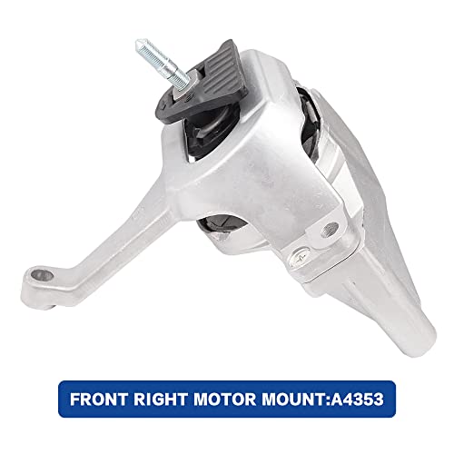 Engine Motor and Trans Mounts Compatible with 2007-2017 Altima 2.5L, Replace OE A4339 A4340 A4350 A4353, 11360-JA000 11220-JA000 11350-JA00A 11210-JA000, Set of 4 - size: Nissan Altima 2007-2017 2.5L