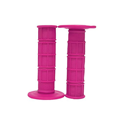 7/8" Motorcycle Hand Grips Dirt Bike Motocross Gel Handlebar 2PC - color: Pink