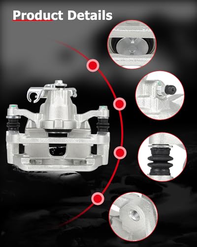 cciyu Rear Right Disc Brake Caliper Assembly w/Bracket 18B5398 - size: Rear Right[18B5398]