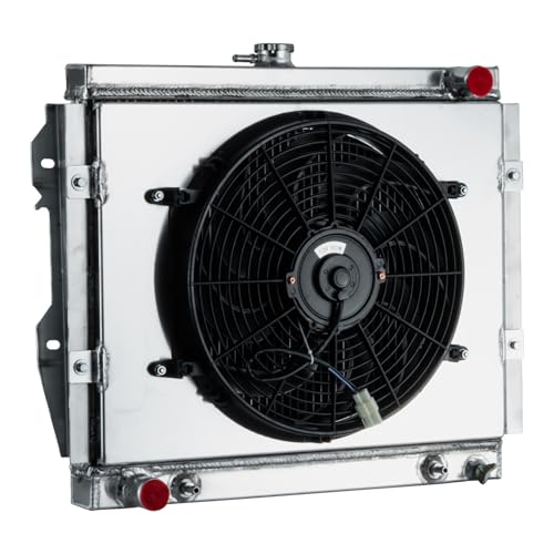3 Row Radiator Shroud Fan For Toyota Pickup DLX 4Runner SR5 84-95 - size: 3 Row Radiator+Shroud Fan(AT)