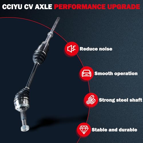 CV Axle Shaft Assembly NCV53032 for Nissan Rogue 2014-2020 Front Right AWD - size: 17-9628
