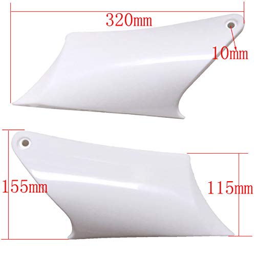 TDPRO Plastic Fairing Kit Fender Parts and Black Seat & 3L Gas Petrol Fuel Tank for Apollo Orion 110cc 125cc 150cc Pit Dirt Bike (4Black+3White) - color: 4Black+3White