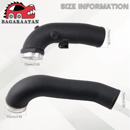 Charge Pipe For 2017+ B58 G20 G22 A90 Supra 3.0T Gen2 Aluminum - size: 2017+ BMW B58 3.0T GEN2 G20/G22/A90