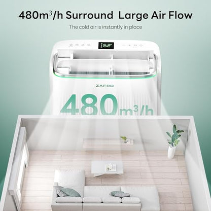 ZAFRO Smart Inverter Portable Air Conditioners, 14000 BTU (10000 BTU SACC)