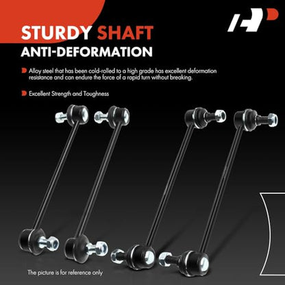 A-Premium Front & Rear Sway Bar Link Stabilizer Bar End Link Kit - style: Front and Rear Side