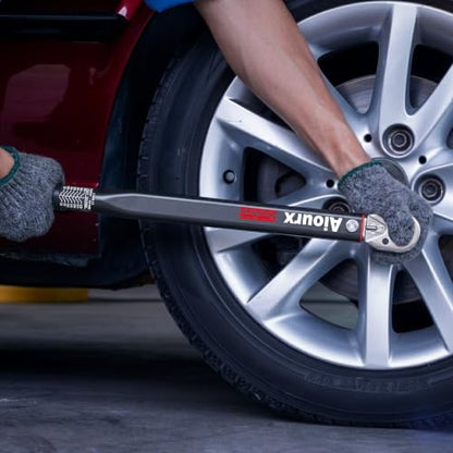 3/4" Drive Click Torque Wrench 25-350 Ft.-Lb. / 33.9-474.8 Nm, 72 Tooth Dual-Direction Adjustable, Dual Scale, ±3% Accuracy, for Bicycle, Motorcycle, Automotive Repair and Maintenance - size: 3/4"