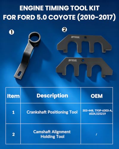 DPTOOL Engine Timing Tool Kit for Ford 5.0 Coyote V8 Engine 2010-2017 - color: 2010-2017, size: 3PC