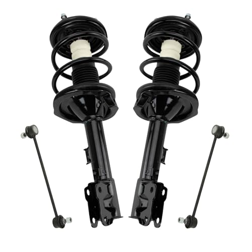 TRQ Front Suspension Kit Complete Strut & Coil Spring Assembly Sway Bar - style: PSA34450