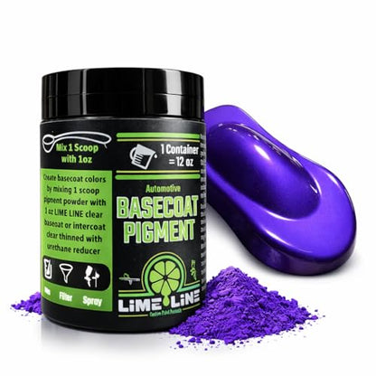 LiME LiNE Base Coat Maker Pigment Powder, Automotive Grade, Basecoat Metallic Purple Pearl - color: Purple Pearl