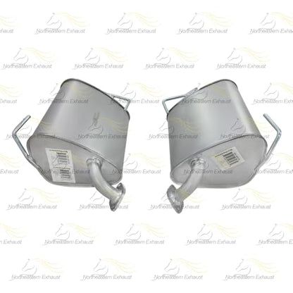Exhaust Passenger and Driver Side Muffler Kit Compatible for 2009-2013 Subaru Forester 2.5L | Direct Fit | Northeastern Exhaust | Free Gaskets and Hangers Included | Automotive Replacement Part