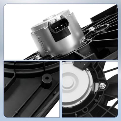 Engine Cooling Radiator Fan Assembly Fit for Buick Lacrosse 2008, Chevrolet Impala 2006-2011, Monte Carlo 2006-2007, Reference Number 620973, 621420, 76022 - size: 620973, 621420