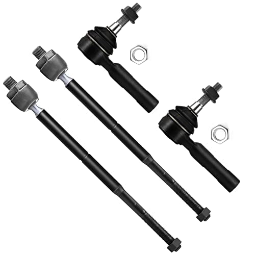 SCITOO 4pcs RWD Front Suspension Kit Inner Outer Tie Rod End Fit 2006-2010 For Dodge Charger 2008-2010 For Dodge Challenger 2005-2010 For Chrysler 300