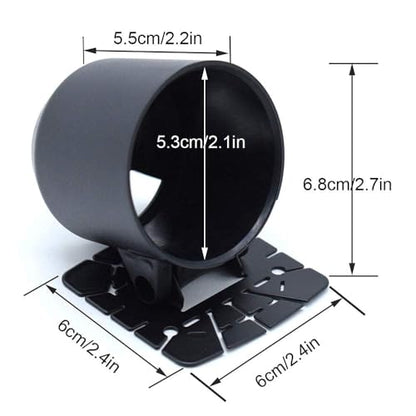 AUTOXBERT 52mm 2" Universal Single Gauge Pod Swivel Dash Mount - Automotive Replacement Housing Meter Cup - Black - color: Single Hole