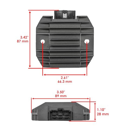 Caltric Stator & Regulator Rectifier Compatible with Kawasaki Bayou 300 Klf300B Klf-300B 1992-2001