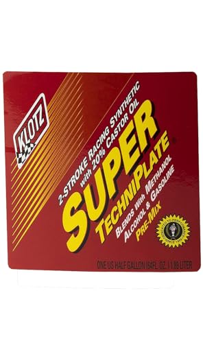 Klotz Super TechniPlate Synthetic Pre-Mix Oil for 2-Stroke Engines – 1/2 Gallon KL-109 - size: 1/2 Gallon