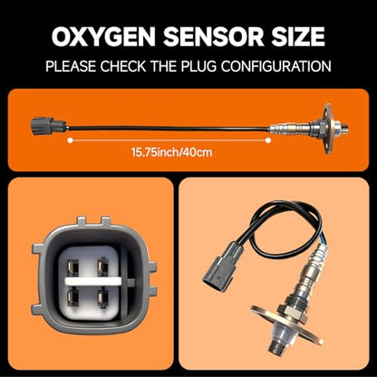 Upstream & Downstream O2 Sensor Set | Direct Replacement for Toyota 2.4L/2.7L/3.0L/3.4L/4.7L | Oxygen Sensor for 1993-2005 Models | OE 234-4154 INCLUDES GLOVES - size: 234-4154