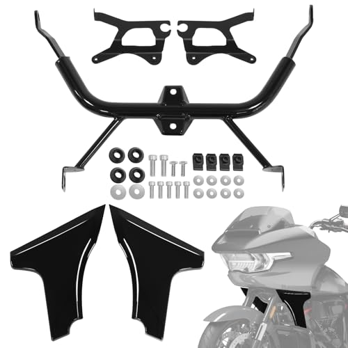Side Fairing Panel Bracket Kit for Harley CVO Road Glide ST - color: Black