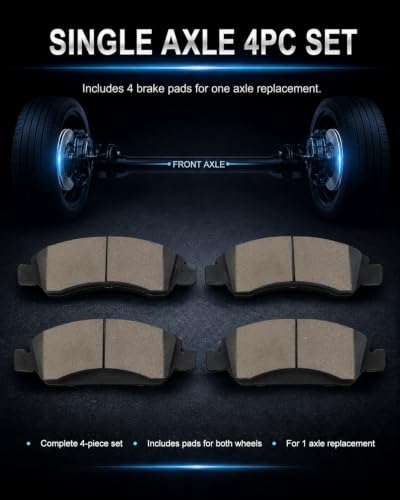 SATISFIED Ceramic Front Brake Pads D785 Fit For Cadillac Escalade 2002-2006 - size: D785-7653