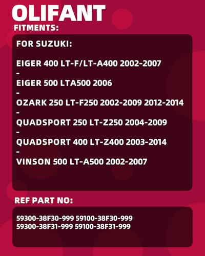 Front Brake Caliper for Suzuki Eiger 400 500 Ozark 250 LT-Z250 LT-Z400 - size: for arctic cat model