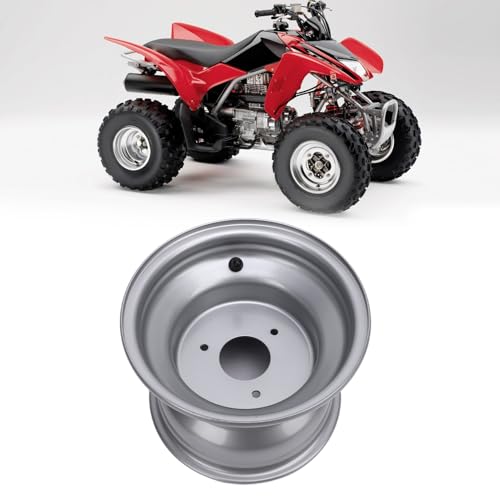 8 Inch ATV Wheel Rim, Premium Aluminum Alloy, Off Road, 3 Lugs Design, 78mm Hole Distance, for ATVs and Go Karts - size: Three Hole (Hole Spacing: 78mm / 3.07in)
