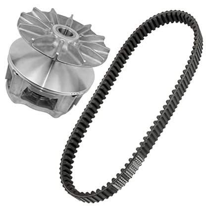 Caltric Complete Primary Drive Clutch with Aramid Belt Compatible with Polaris Sportsman 570 2014 2015 2016 2017 2018 2019 2020 2021 2022-2024
