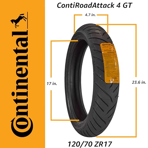 Continental ContiRoadAttack 4 GT 타이어 세트 120/70-17 & 190/50-17 - size: 120/70-17, 190/50-17