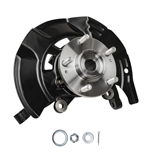 Detroit Axle - FWD Front Right Steering Knuckle & Wheel Hub Bearing CV Axle - size: 2UX47836/Pair