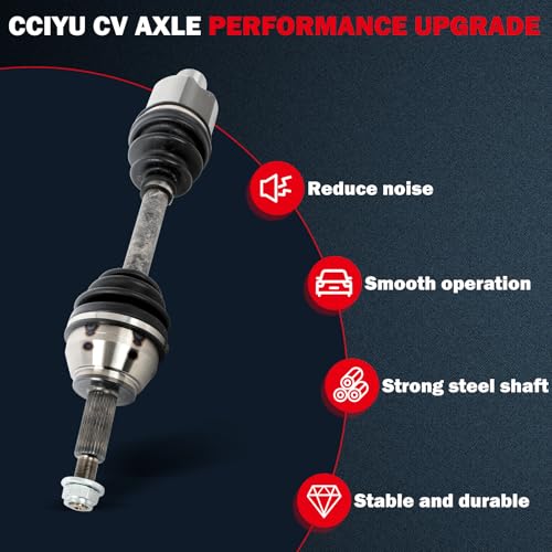 CCIYU CV Axle Shaft Assembly for Ford Explorer/Explorer Sport Trac 02-05 - size: 17-9939