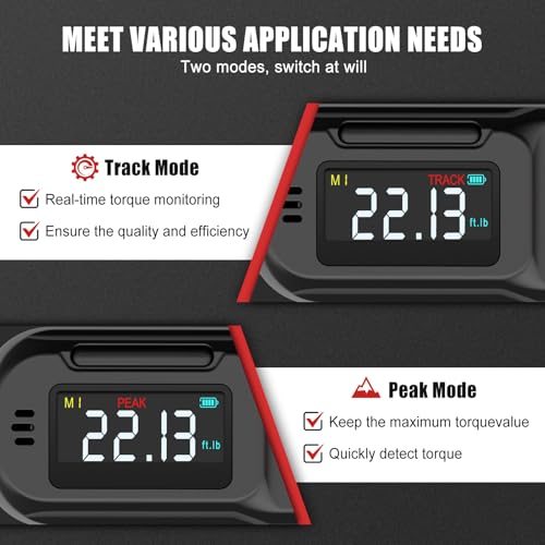VANPO Digital Torque Wrench 1/4", 4–8.85 ft-lb for Bike Repair - size: 1/4-Inch