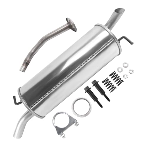 409 Stainless Steel Rear Exhaust Muffler Compatible for - size: 2004-2009 Toyota Prius 1.5L