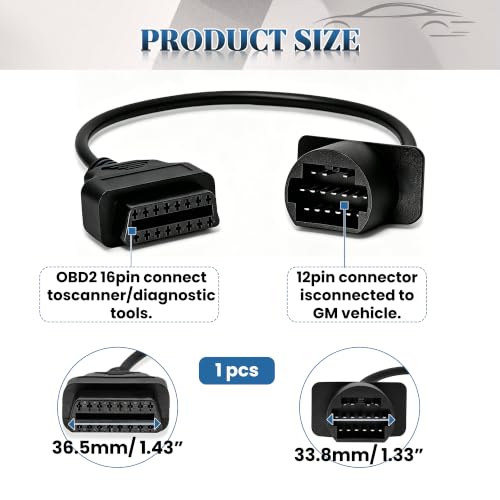 OBD1 to OBD2 Adapter Cable for Mazda, 17 Pin OBD1 to 16 Pin OBD2 - size: 17 Pin OBD1 to 16 Pin for Mazda