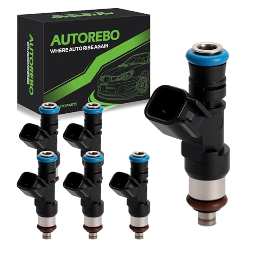 Fuel Injectors Set of 6 Compatible with Ford Mustang Ranger Explorer Sport Trac Land Rover LR3 Mercury Mountaineer 4.0L V6 Gas #Replace 0280158055 822-11193 FJ818 CM5147 FJ10686 800-1795N 5L2Z9F593CA - size: 818