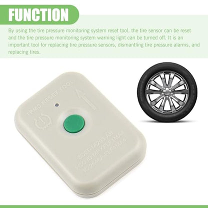 TPMS Relearn Tool, Automotive Tire Pressure Monitor Sensor Activation Reset Tool, Pressure Monitor System Reset Tool Replacement TPMS19, Compatible with Ford Cars (White)