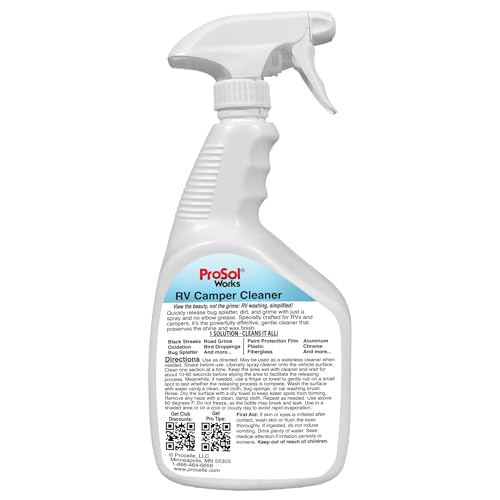 Bug Splat N' All RV Cleaner 32 fl oz - RV Car Wash Kit for Bug Guts, Road Grime, Bird Dropping Cleaner, Oxidation Remover & More - RV Wash for a Streak-Free Shine - Safe on All Surfaces - style: RV Cleaner