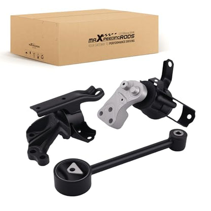 maXpeedingrods 3PCS Engine Motor & Transmission Mount Kit Replaces 2910A106 Compatible for Mitsubishi Mirage 1.2L 2014–2022, Mirage G4 2017–2022 - style: 2910A106