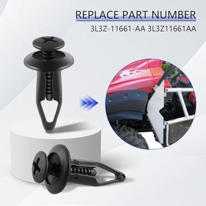 MOTOALL Plastic Bumper Rivet Clips Fastener Screw for Rhino 450 660