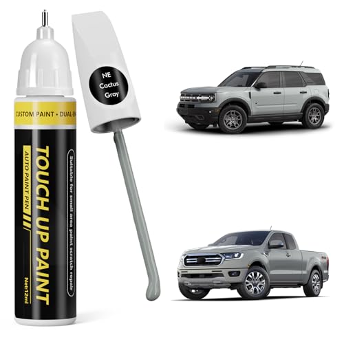 (Cactus Gray (NE) Car Touch Up Paint For Ford - color: Cactus Gray (NE) for 2024 ford F-150, 2024 ford F-150 Lightning, 2025 Escape, 2024 Transit, 2024 Bronco, 2024 Bronco Sport, 2024 Edge, 2024 Maverick, 2025 Mustang, 2024 Ranger, 2024 Expedition, 2024 S