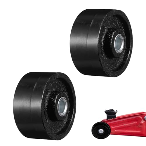 iplusmile Universal Front Jack Wheels Replacement for Hydraulic Floor Jacks 2.56 Inch Bearing Caster Wheel for Stability and Smooth Maneuverability